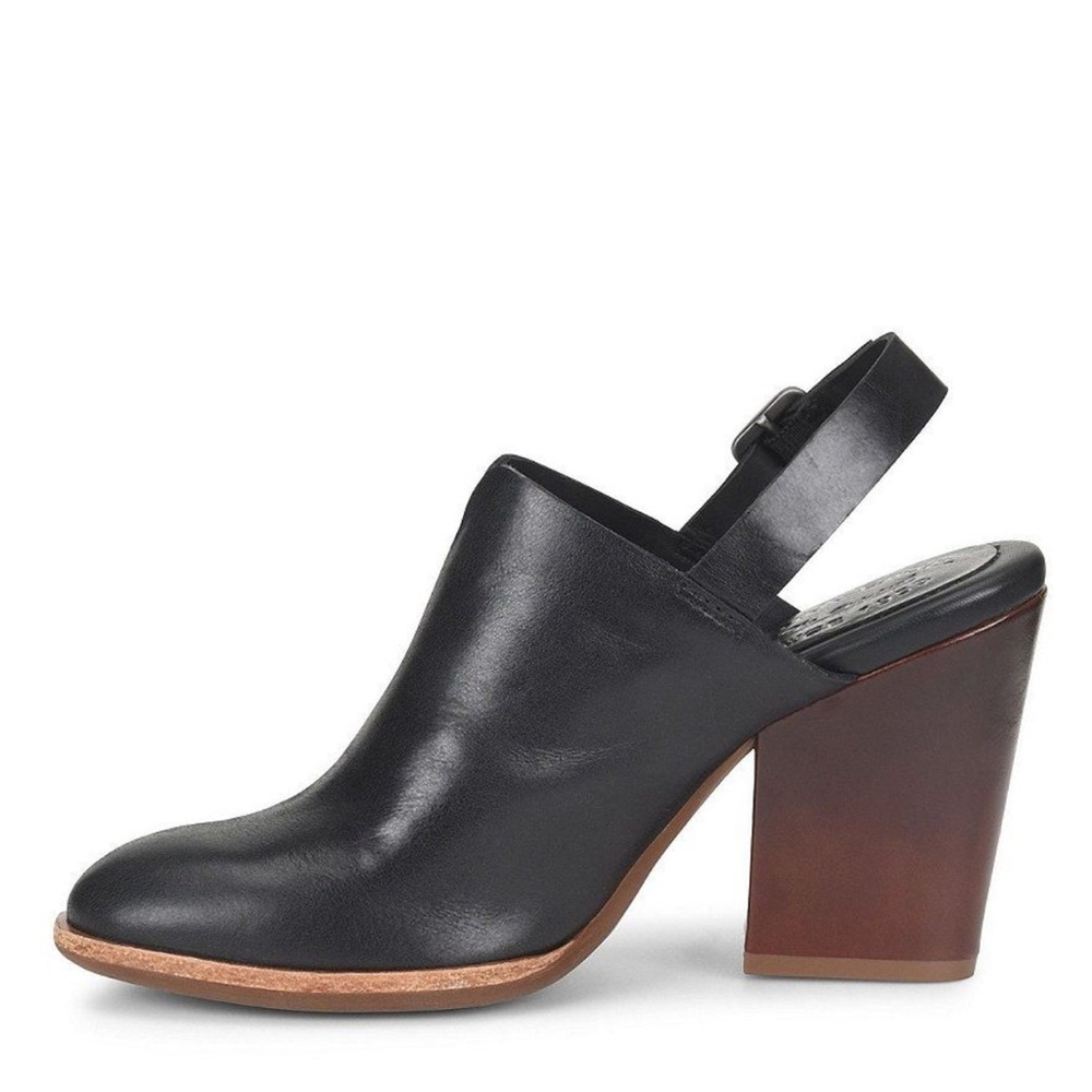 Kork-Ease Janelle Slingback Heels Black - size 8